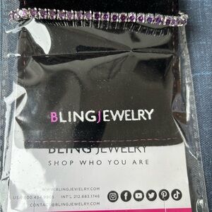 Bling Jewelry Amethyst and Silver Bracelet